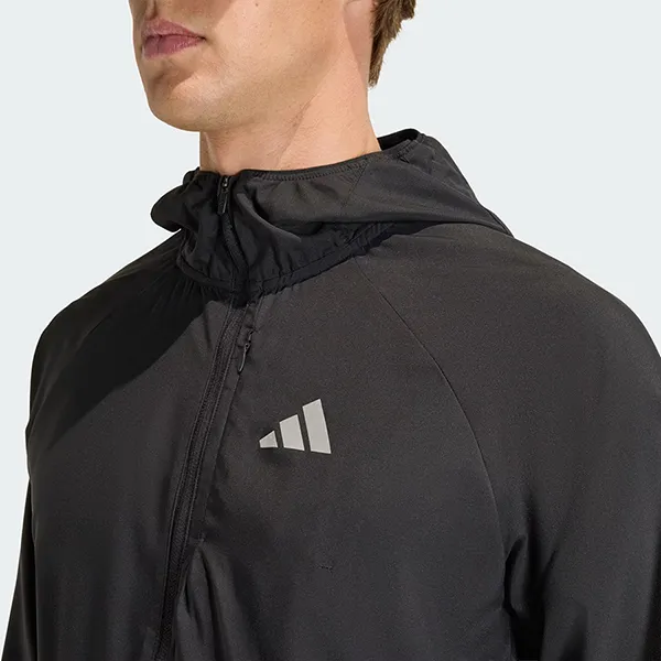 Áo Khoác Gió Nam Adidas adi365 Running Essentials Jacket JZ7782 Màu Đen Size S