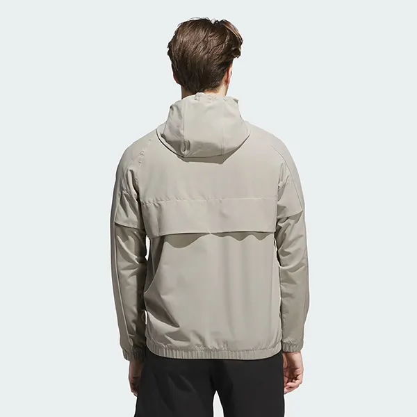 Áo Khoác Gió Nam Adidas Golf Go-to Full-Zip Windbreaker JL7915 Màu Be Xám Size S