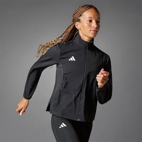 Áo Khoác Gió Nữ Adidas Adizero Essentials Running Jacket IT7595 Màu Đen Size XL