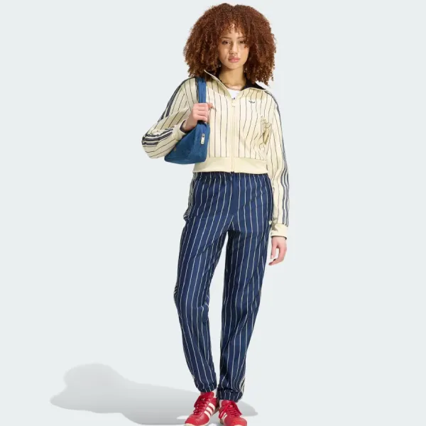Áo Khoác Hai Mặt Nữ Adidas Firebird Reversible Track Top KR7031 Màu Kem Size XS