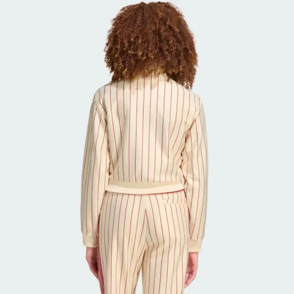 Áo Khoác Hai Mặt Nữ Adidas Firebird Reversible Track Top KT1850 Màu Kem Size XS