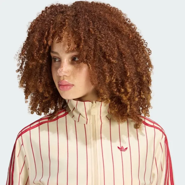 Áo Khoác Hai Mặt Nữ Adidas Firebird Reversible Track Top KT1850 Màu Kem Size XS