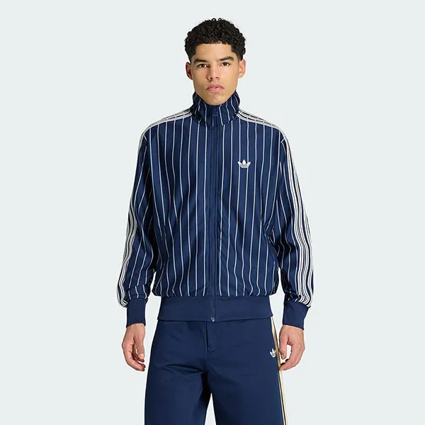 Áo Khoác Nam Adidas Firebird Striped Track Top KR7228 Màu Xanh Kẻ Size XS