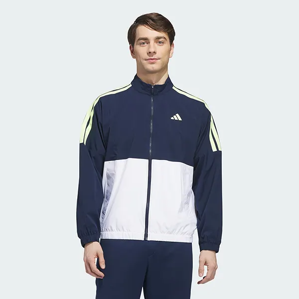Áo Khoác Nam Adidas Beyond Twistweaver Windbreaker With Zipper KG9102 Màu Xanh Trắng Size M