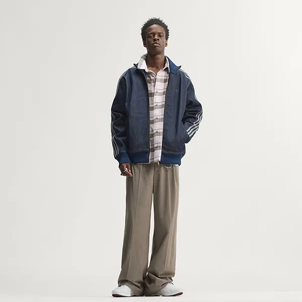 Áo Khoác Nam Adidas Firebird Adicolor Raw Denim Track Top KS4971 Màu Xanh Chàm Size XS