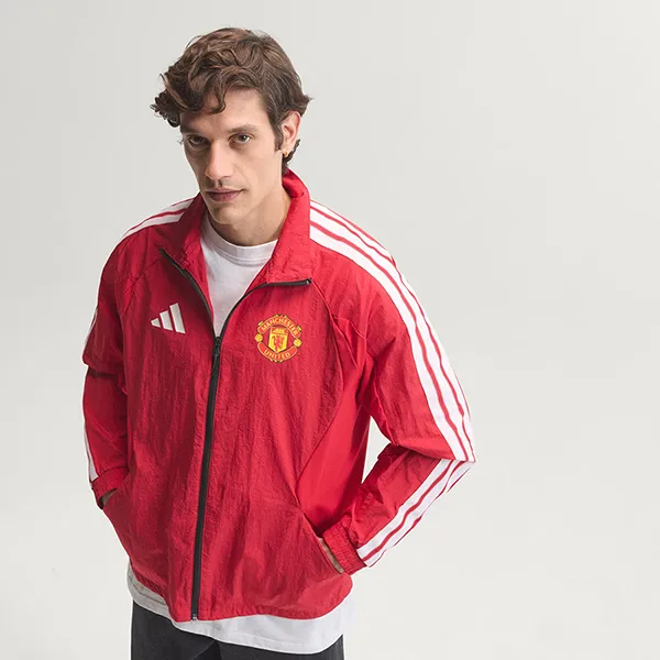 Áo Khoác Nam Adidas Manchester United Home Anthem Jacket KV6731 Màu Đỏ Size XS