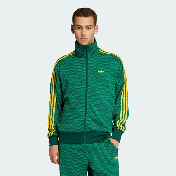 Áo Khoác Nam Adidas Monogram Oversized Track Top Firebird KD0382 Màu Xanh Lá Size S