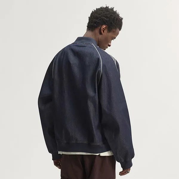 Áo Khoác Nam Adidas SST Adicolor Denim Track Top KS6926 Màu Xanh Chàm Size S