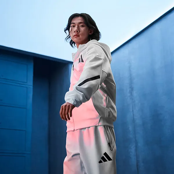 Áo Khoác Nam Adidas Z.N.E. Full-Zip Hooded Track Jacket JF2443 Màu Trắng Size M