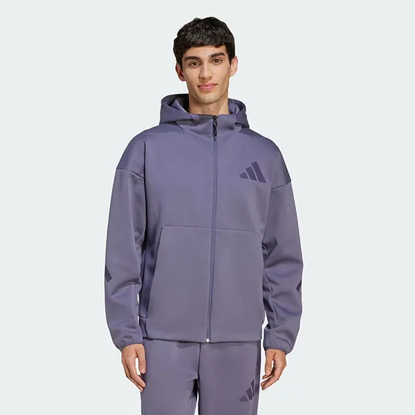 Áo Khoác Nam Adidas Z.N.E. Full-Zip Hooded Track Jacket JW4719 Màu Tím Size XS