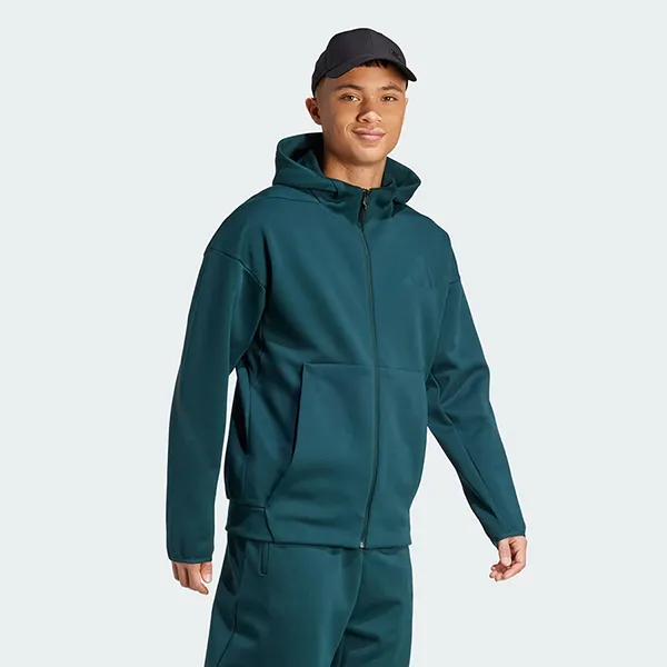Áo Khoác Nam Adidas Z.N.E. Full-Zip Hooded Track Jacket KB3709 Màu Xanh Đậm Size S