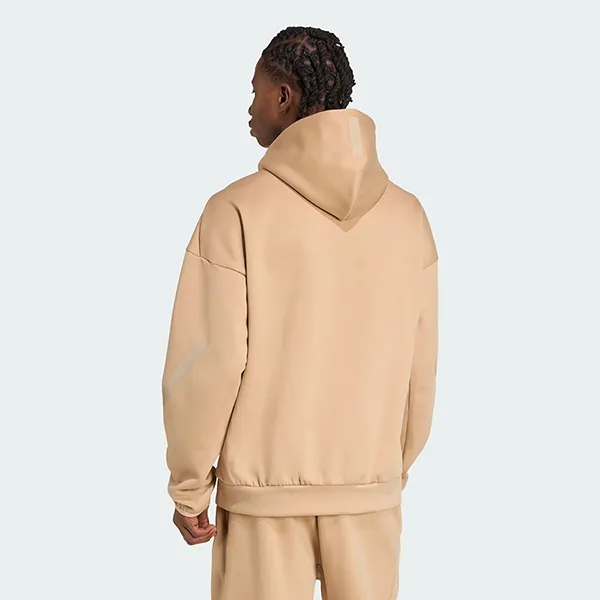 Áo Khoác Nam Adidas Z.N.E. Full-Zip Hooded Track Jacket KC7904 Màu Be Đậm Size S