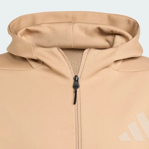 Áo Khoác Nam Adidas Z.N.E. Full-Zip Hooded Track Jacket KC7904 Màu Be Đậm Size S