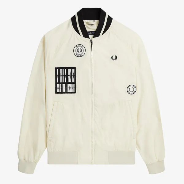 Áo Khoác Nam Fred Perry Bomber Jacket J5530-560 Màu Kem Size L
