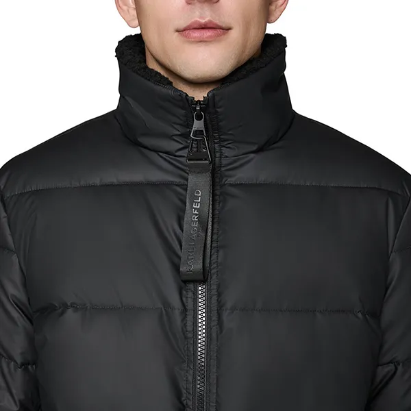 Áo Khoác Nam Karl Lagerfeld Lightweight Puffer Jacket C0394 - BLK Màu Đen Size M