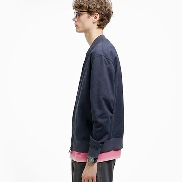 Áo Khoác Nỉ Nam Lacoste Relaxed SH9440-350 Màu Xanh Đen Size 2