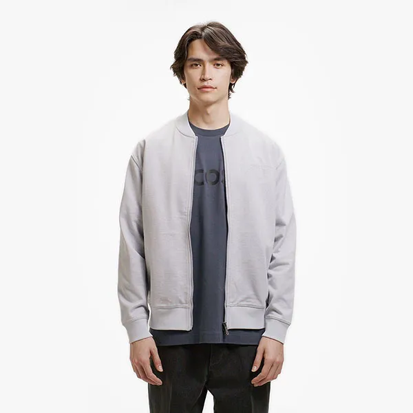 Áo Khoác Nỉ Nam Lacoste Relaxed SH9440-CCA Màu Xám Nhạt Size 3