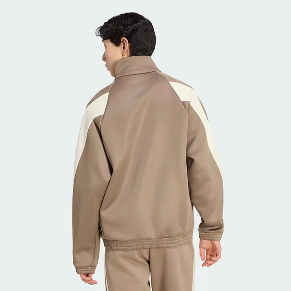 Áo Khoác Nỉ Nữ Adidas Stadium Tracktop KR7795 Khaki Six Màu Nâu Be Size XS