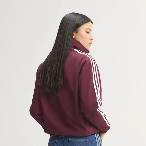 Áo Khoác Nữ Adidas Floral GFX Firebird Loose Track Jacket KX1875 Màu Đỏ Mận Size XS