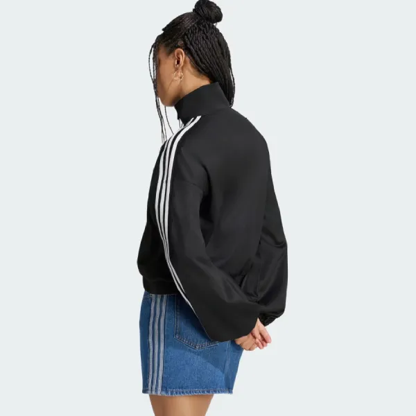 Áo Khoác Nữ Adidas Heritage Oversized Lace Track Top LG4279 Màu Đen Size 2XS