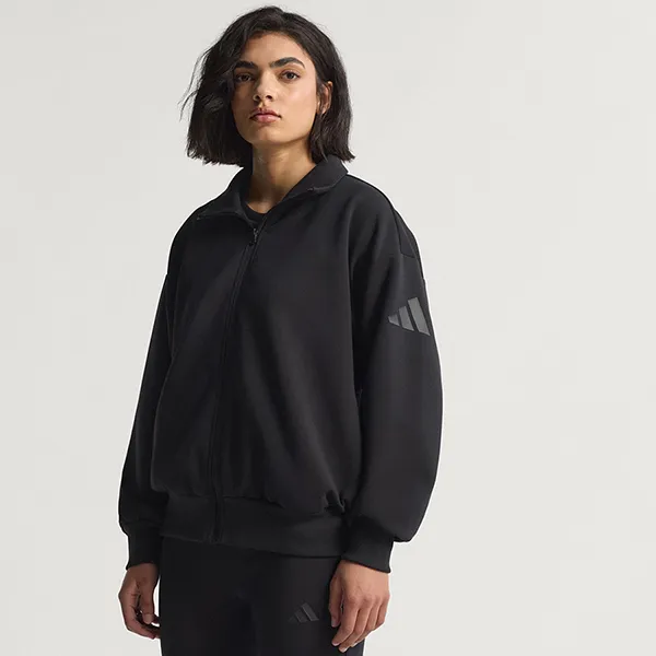 Áo Khoác Nữ Adidas Soft Lux Loose Fit Jacket With Full Body Zipper JM1658 Màu Đen Size S