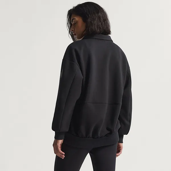 Áo Khoác Nữ Adidas Soft Lux Loose Fit Jacket With Full Body Zipper JM1658 Màu Đen Size S