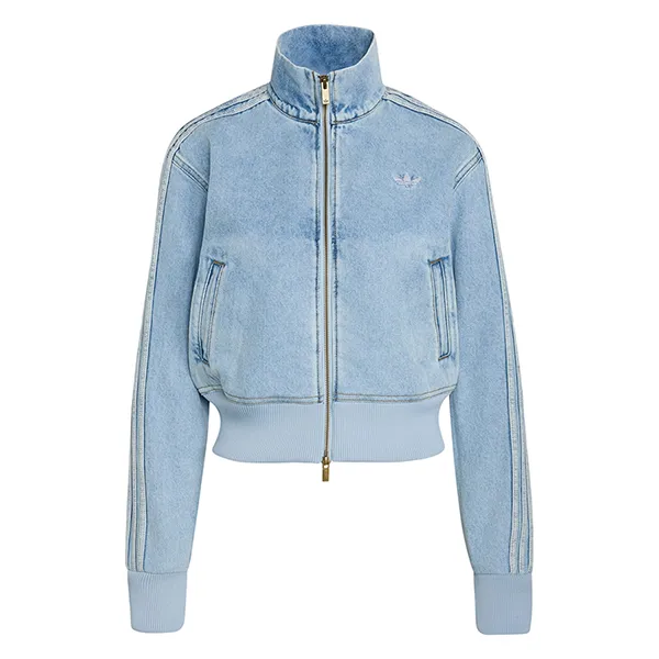 Áo Khoác Nữ Adidas Track Top Denim Firebird KQ6492 Màu Xanh Denim Size L