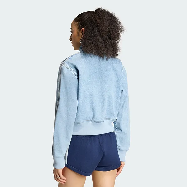 Áo Khoác Nữ Adidas Track Top Denim Firebird KQ6492 Màu Xanh Denim Size L
