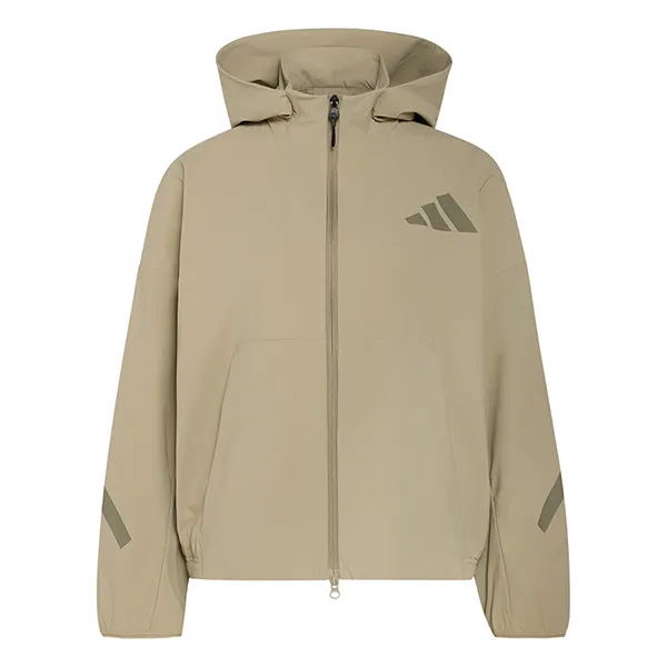Áo Khoác Nữ Adidas ZNE Track Top Knitted Shirt KD8476 Màu Be Xám Size XS