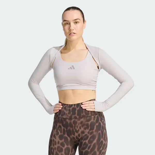 Áo Nhún Vai Nữ Adidas Primelift Essentials Workout Contour KD2217 Màu Tím Nhạt Size M