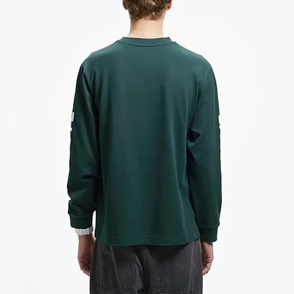 Áo Nỉ Nam Lacoste Loose Sleeve Print Long TH6375 - AFK Màu Xanh Lá Size 2