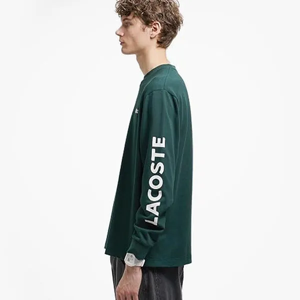 Áo Nỉ Nam Lacoste Loose Sleeve Print Long TH6375 - AFK Màu Xanh Lá Size 2
