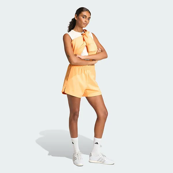 Áo Nỉ Nữ Adidas Soft Lux Oversized Sweatshirt KA7017 Semi Ice Tangerine Màu Cam Size XS
