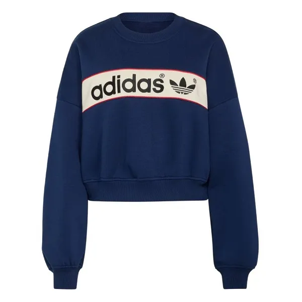 Áo Nỉ Sweater Nữ Adidas Crewneck Sweatshirt LD1649 Màu Xanh Navy Size 2XS