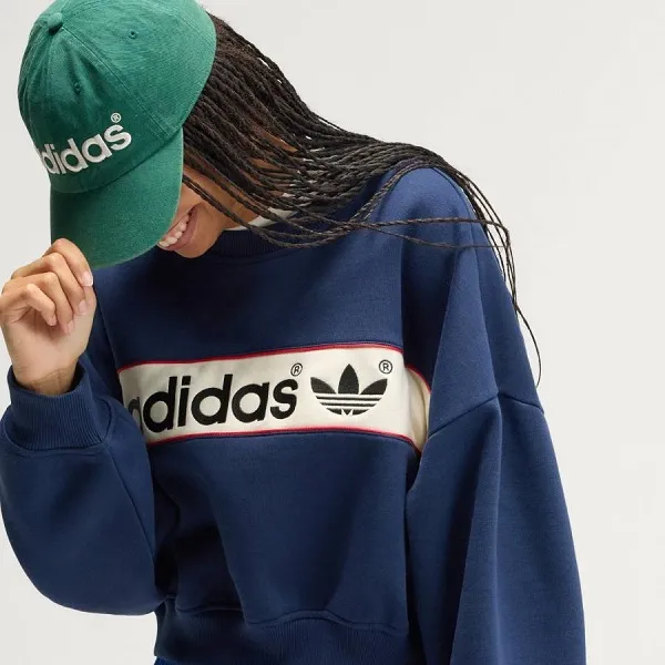 Áo Nỉ Sweater Nữ Adidas Crewneck Sweatshirt LD1649 Màu Xanh Navy Size 2XS