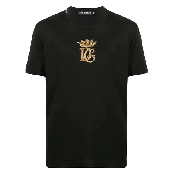 Áo Phông Nam Dolce & Gabbana D&G Logo Crown T-Shirt G8JX7Z-G7WDC Màu Đen Size 46
