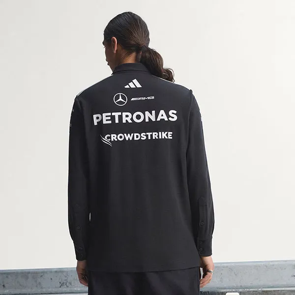 Áo Polo Dài Tay Nam Adidas Mercedes Amg Petronas Formula 1 Team Engineers KE5514 Màu Đen Size S