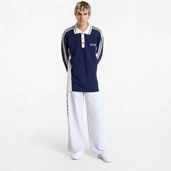 Áo Polo Dài Tay Nam Adidas Originals KW5687 Màu Xanh Navy Size XS