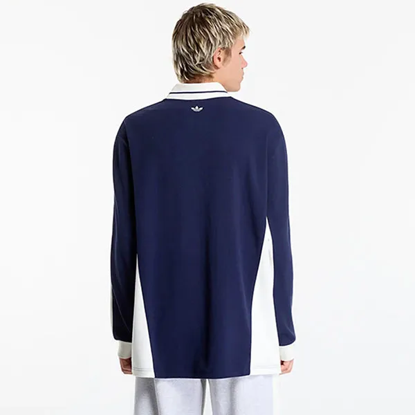 Áo Polo Dài Tay Nam Adidas Originals KW5687 Màu Xanh Navy Size XS