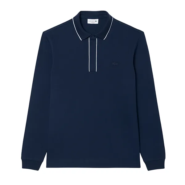 Áo Polo Lacoste Regular Fit Long Sleeved Paris Polo Shirt PH9988 166 Màu Xanh Navy Size 3