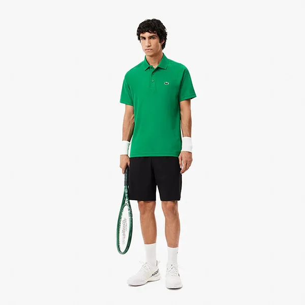 Áo Polo Nam Lacoste Men's Regular Fit UV Protect Golf DH3201-LMD Màu Xanh Lá Size 3