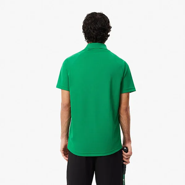 Áo Polo Nam Lacoste Men's Regular Fit UV Protect Golf DH3201-LMD Màu Xanh Lá Size 3
