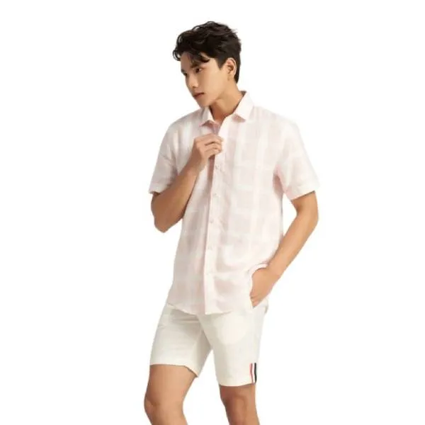 Áo Sơ Mi Nam F2 Fashion & Freedom Casual Menswear Màu Kẻ Hồng Size S