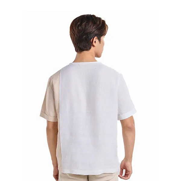 Áo Sơ Mi Nam F2 Fashion & Freedom Linen SMMN037-TRANG KEM-S-1124 Màu Trắng Kem Size S