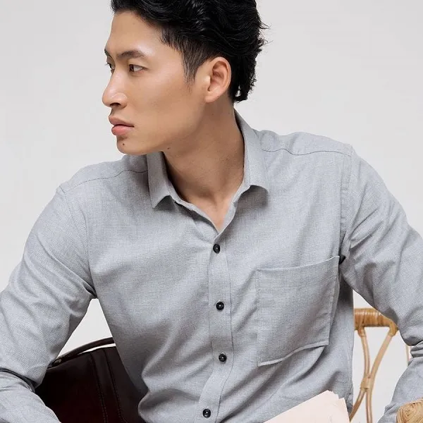 Áo Sơ Mi Nam F2 Fashion & Freedom Men In Style SMM197-X-S-0820 Màu Xám Size S