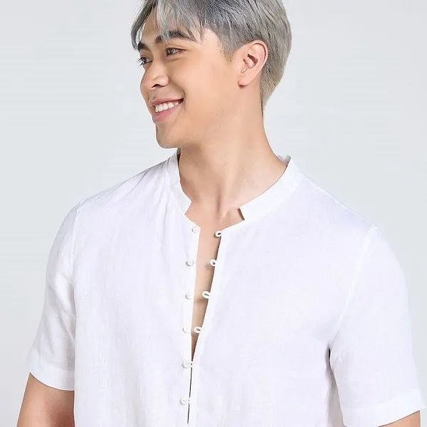Áo Sơ Mi Nam F2 Fashion & Freedom SMMN032-T-S-0824 Màu Trắng Size S