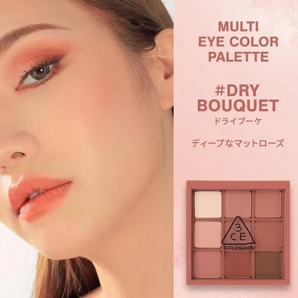 Bảng Phấn Mắt 3CE Multi Eye Color Palette Tone Dry Bouquet 9 Ô Màu