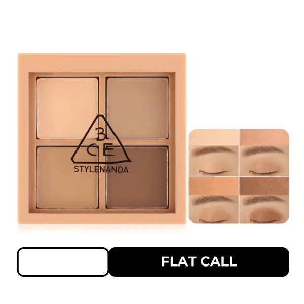 Bảng Phấn Mắt 3CE Multi Eye Color Palette Tone Flat Call Mini 4 Ô Màu 3.2g