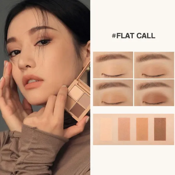 Bảng Phấn Mắt 3CE Multi Eye Color Palette Tone Flat Call Mini 4 Ô Màu 3.2g