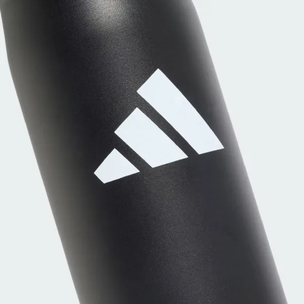 Bình Nước Kim Loại Có Ống Hút Adidas Metal Bottle Straw 0.6 Liter KC6409 Màu Đen